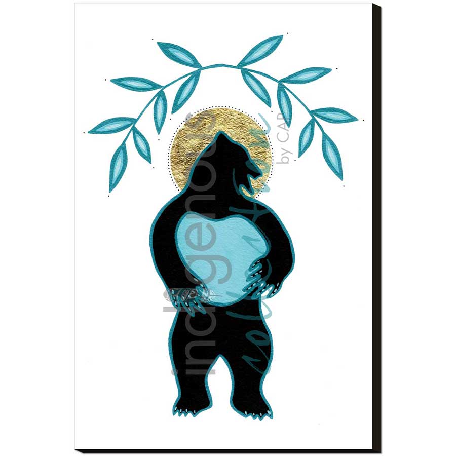 Ours sacré / Sacred Bear / Kice Masko by artist Eruoma Awashish - Atikamekw Nehirowisiw . Indigenous Collection