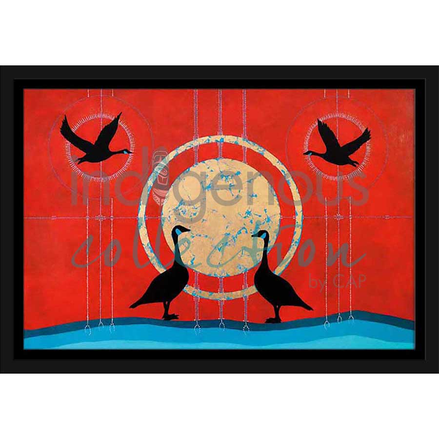 La Famille / Family by artist Eruoma Awashish - Atikamekw Nehirowisiw . Indigenous Collection