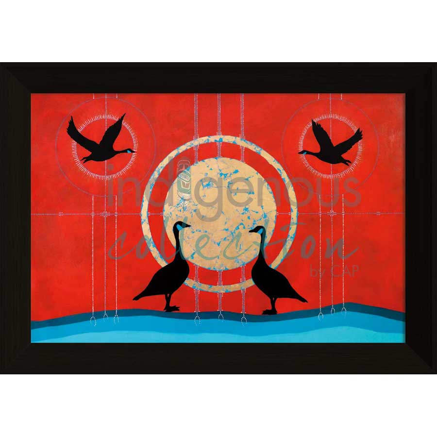 La Famille / Family by artist Eruoma Awashish - Atikamekw Nehirowisiw . Indigenous Collection