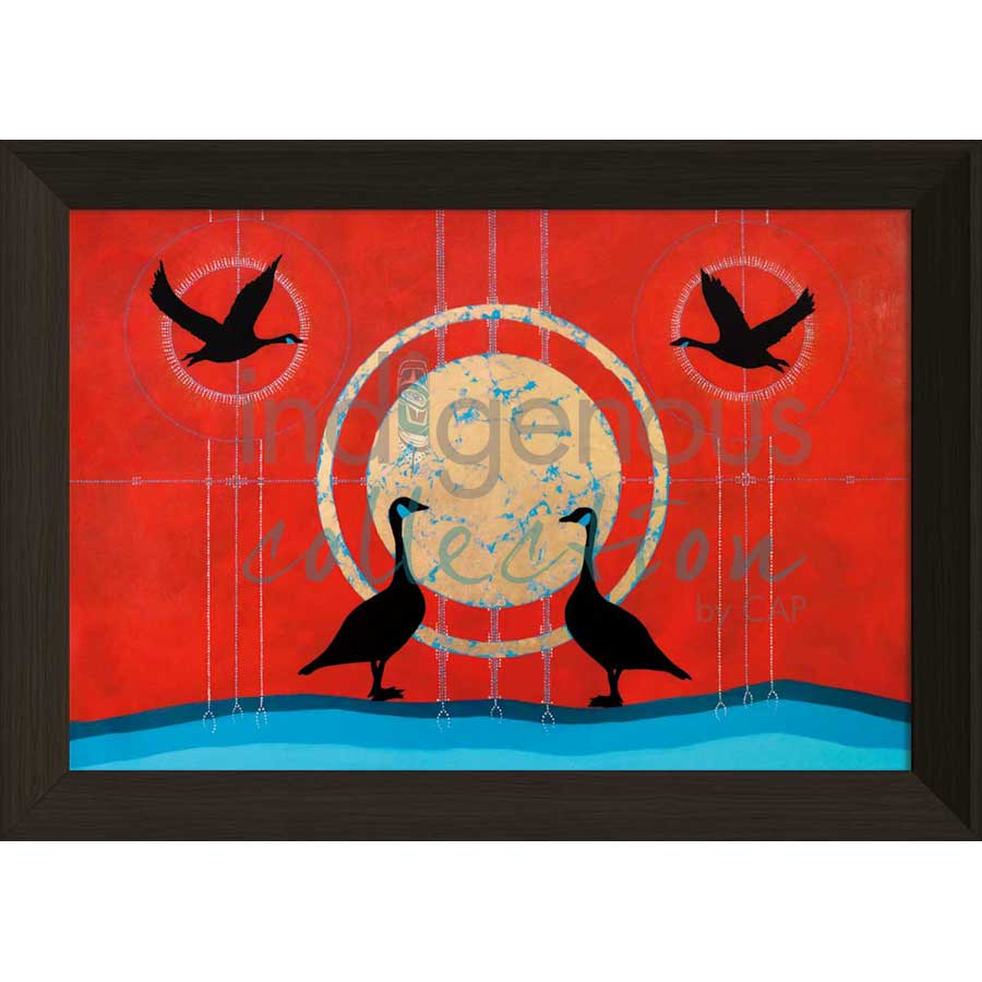 La Famille / Family by artist Eruoma Awashish - Atikamekw Nehirowisiw . Indigenous Collection
