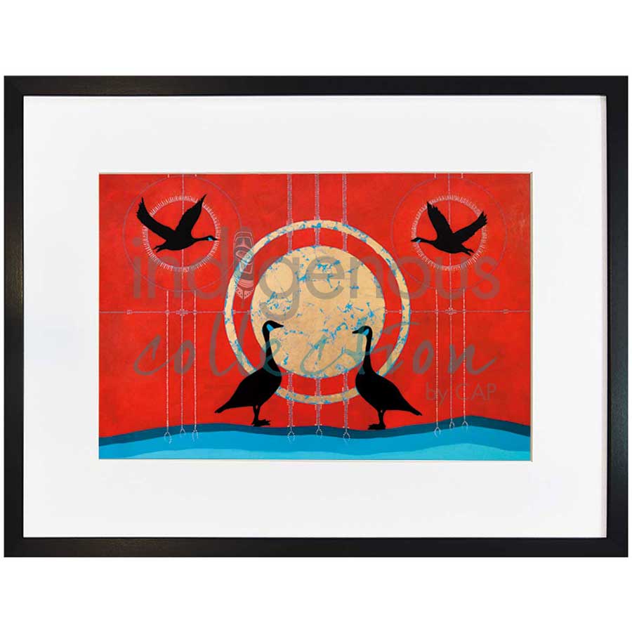 La Famille / Family by artist Eruoma Awashish - Atikamekw Nehirowisiw . Indigenous Collection