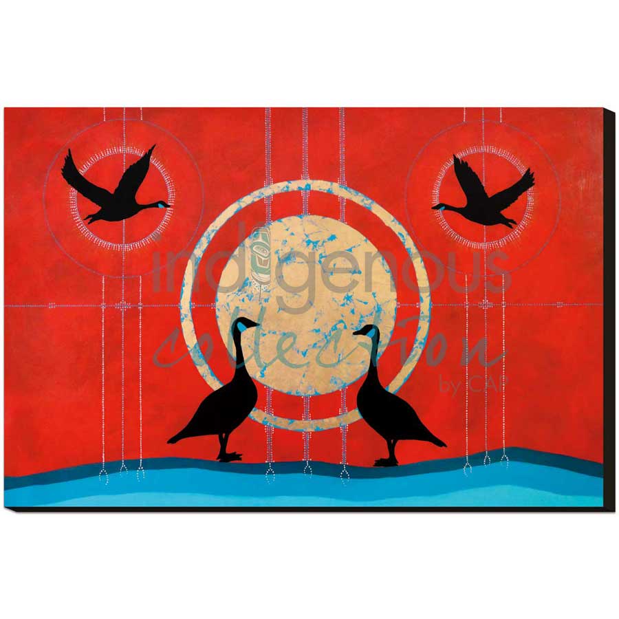 La Famille / Family by artist Eruoma Awashish - Atikamekw Nehirowisiw . Indigenous Collection