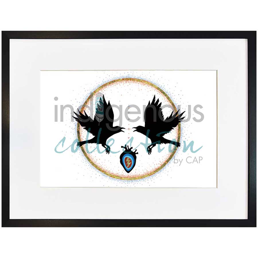 Le Message / The Message by artist Eruoma Awashish - Atikamekw Nehirowisiw . Indigenous Collection