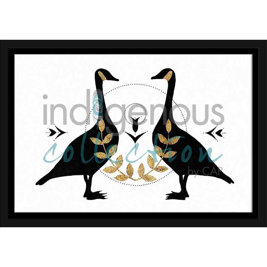 Les oies de Riopelle / Riopelle Geese by artist Eruoma Awashish - Atikamekw Nehirowisiw . Indigenous Collection