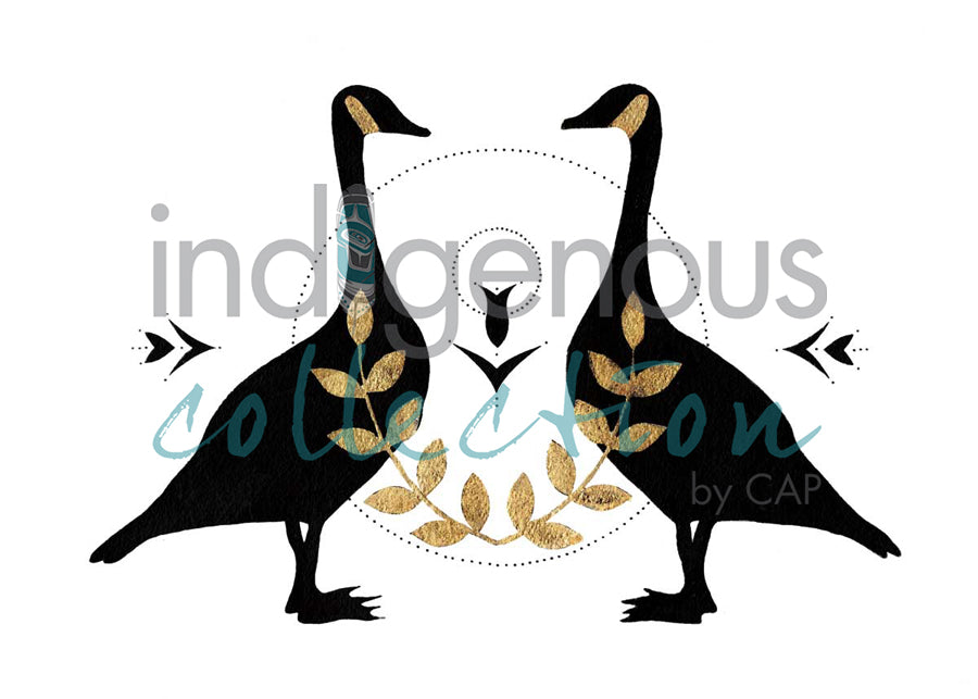 Les oies de Riopelle / Riopelle Geese by artist Eruoma Awashish