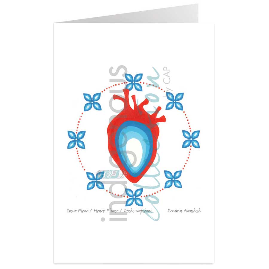 Coeur-Fleur / Heart Flower / Otehi wapikoni by artist Eruoma Awashish