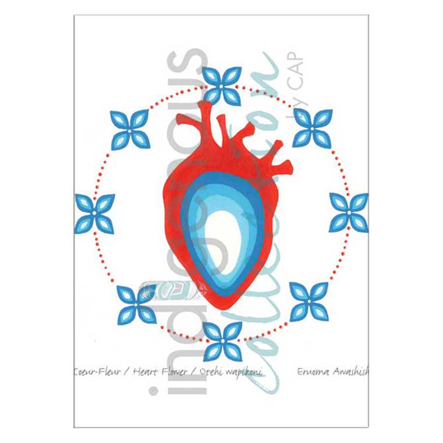 Coeur-Fleur / Heart Flower / Otehi wapikoni Canvas Prints