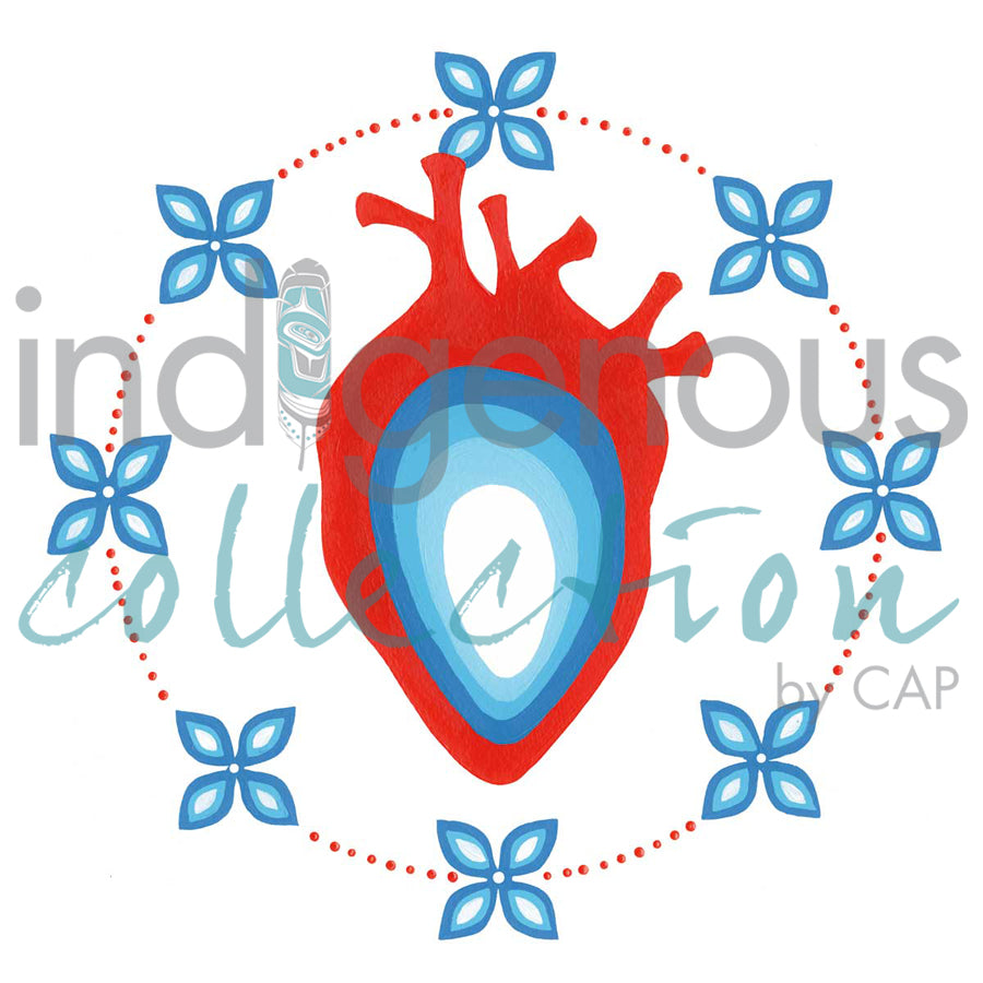 Coeur-Fleur / Heart Flower / Otehi wapikoni by artist Eruoma Awashish