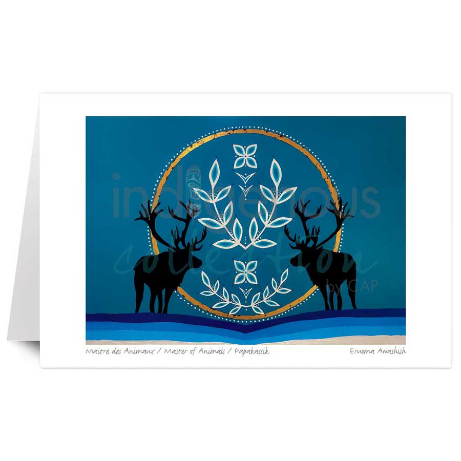 Maitre des Animaux / Master of Animals / Papakassik by artist Eruoma Awashish