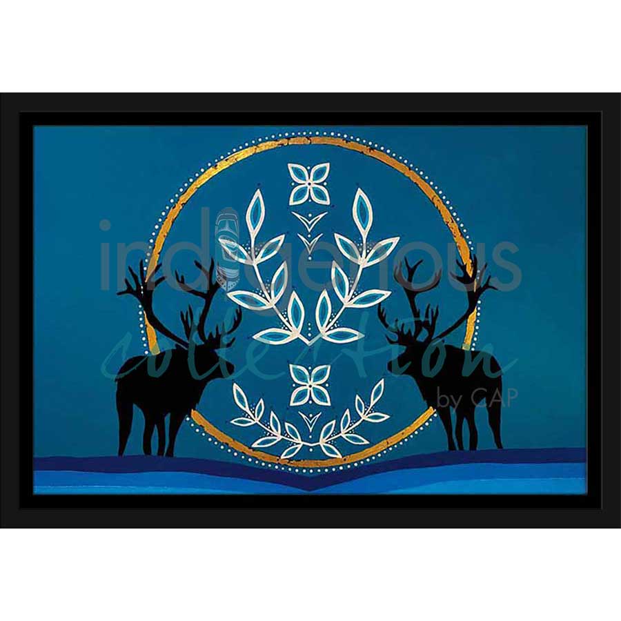 Maitre des Animaux / Master of Animals / Papakassik by artist Eruoma Awashish - Atikamekw Nehirowisiw . Indigenous Collection