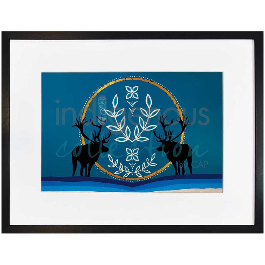 Maitre des Animaux / Master of Animals / Papakassik by artist Eruoma Awashish - Atikamekw Nehirowisiw . Indigenous Collection