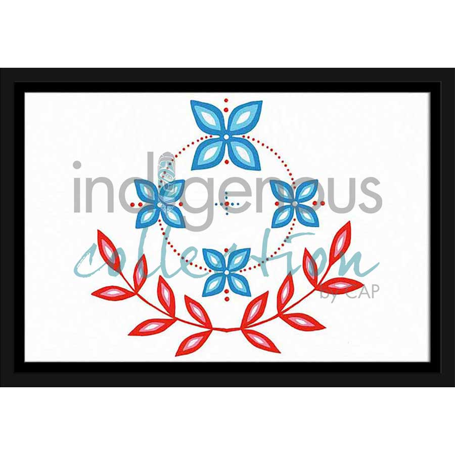 Fleur / Flower / Wapikoni by artist Eruoma Awashish - Atikamekw Nehirowisiw . Indigenous Collection