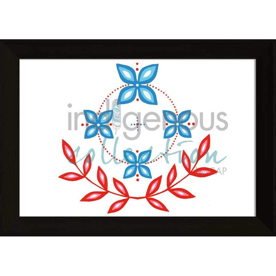 Fleur / Flower / Wapikoni by artist Eruoma Awashish - Atikamekw Nehirowisiw . Indigenous Collection