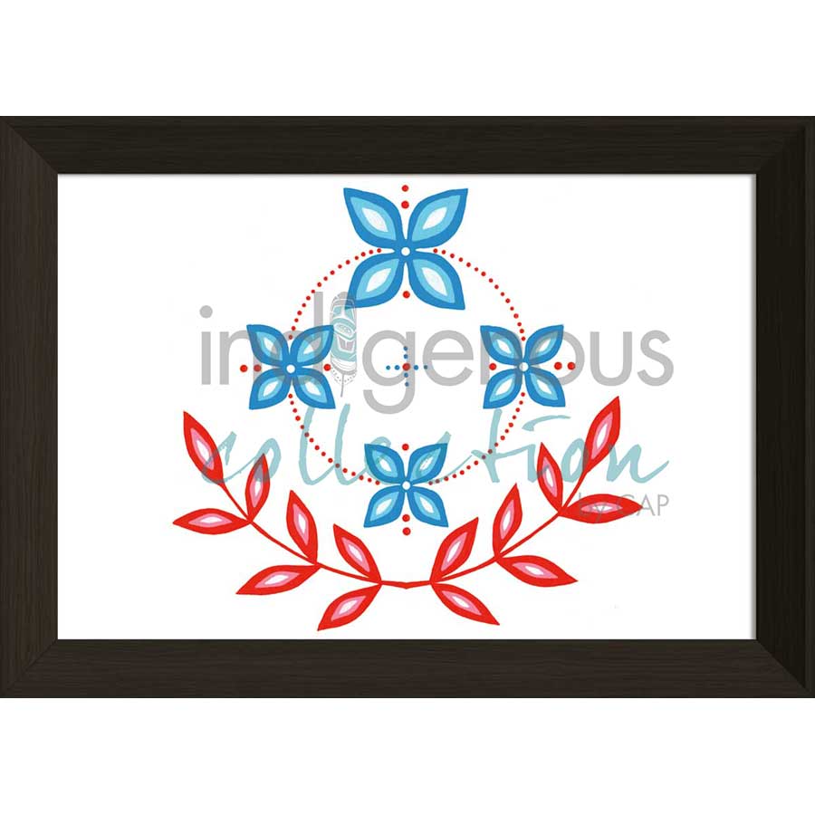 Fleur / Flower / Wapikoni by artist Eruoma Awashish - Atikamekw Nehirowisiw . Indigenous Collection