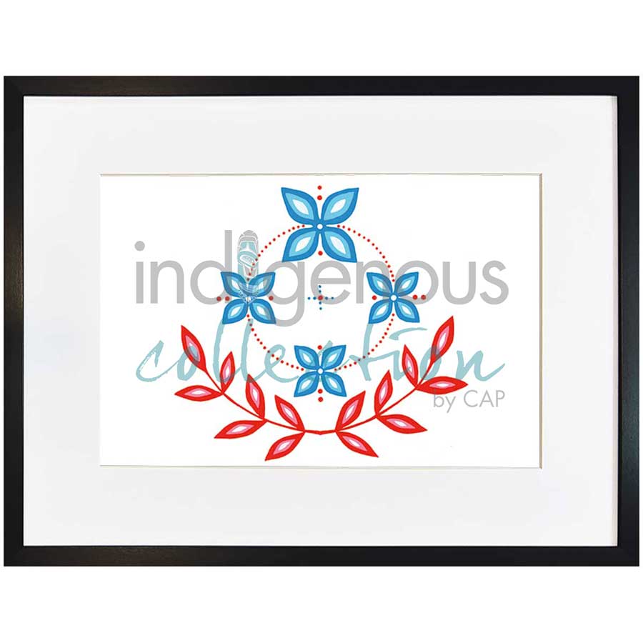 Fleur / Flower / Wapikoni by artist Eruoma Awashish - Atikamekw Nehirowisiw . Indigenous Collection