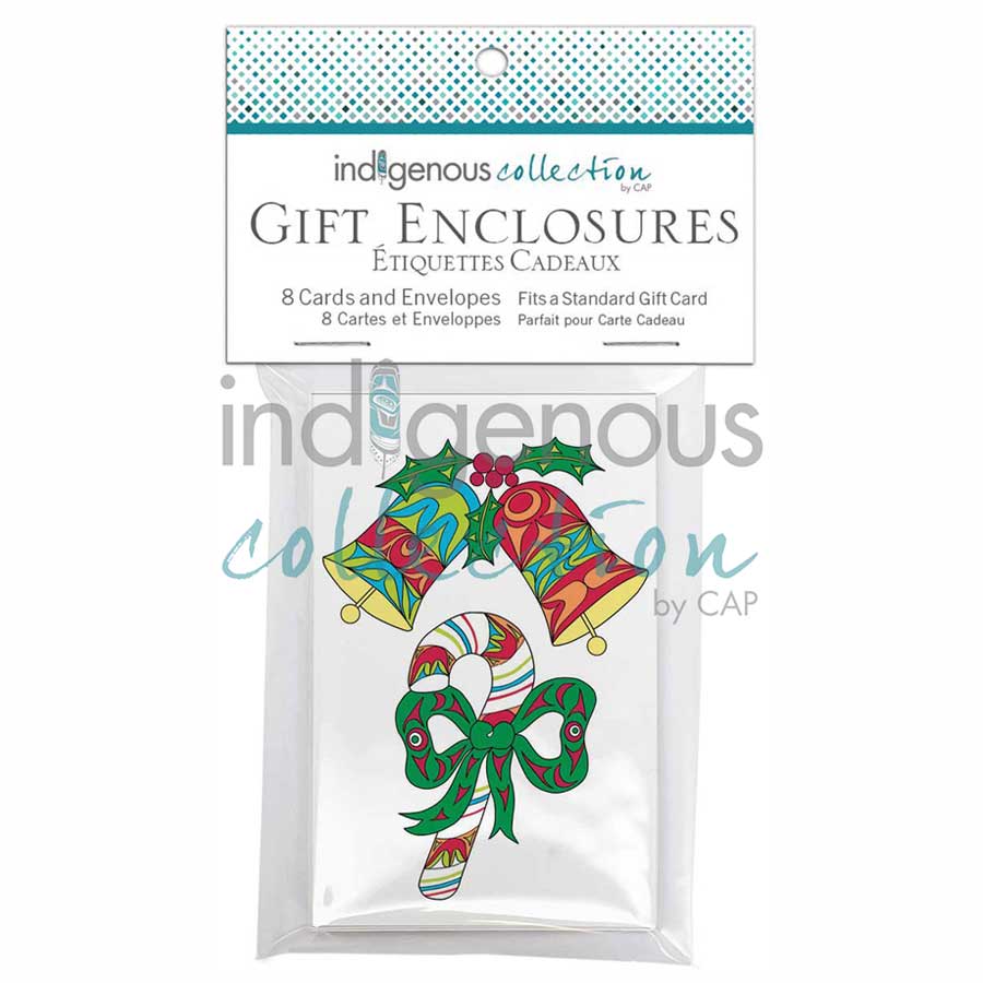 Candy Cane Gift Enclosure Cards by artist Angela Kimble
