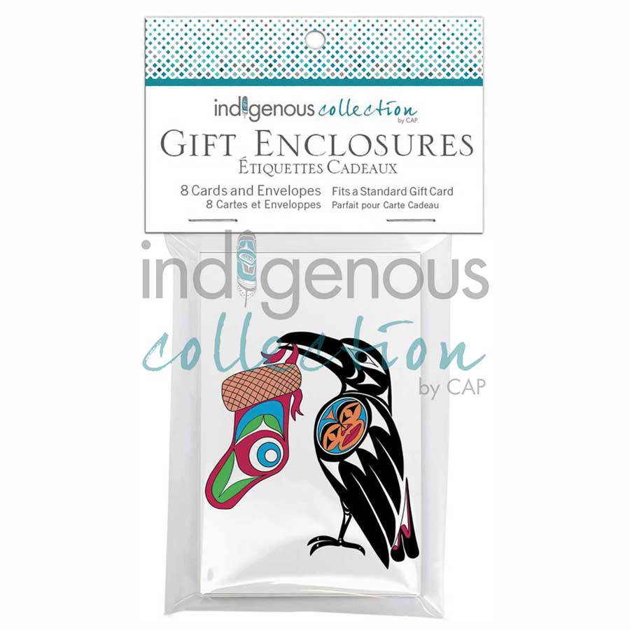 Crow Stocking Gift Enclosure Cards by artist Angela Kimble