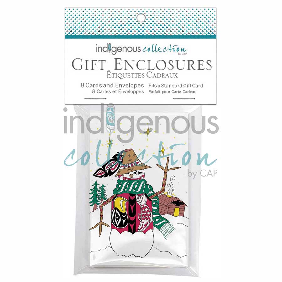 Snowman Gift Enclosure Cards by artist Angela Kimble