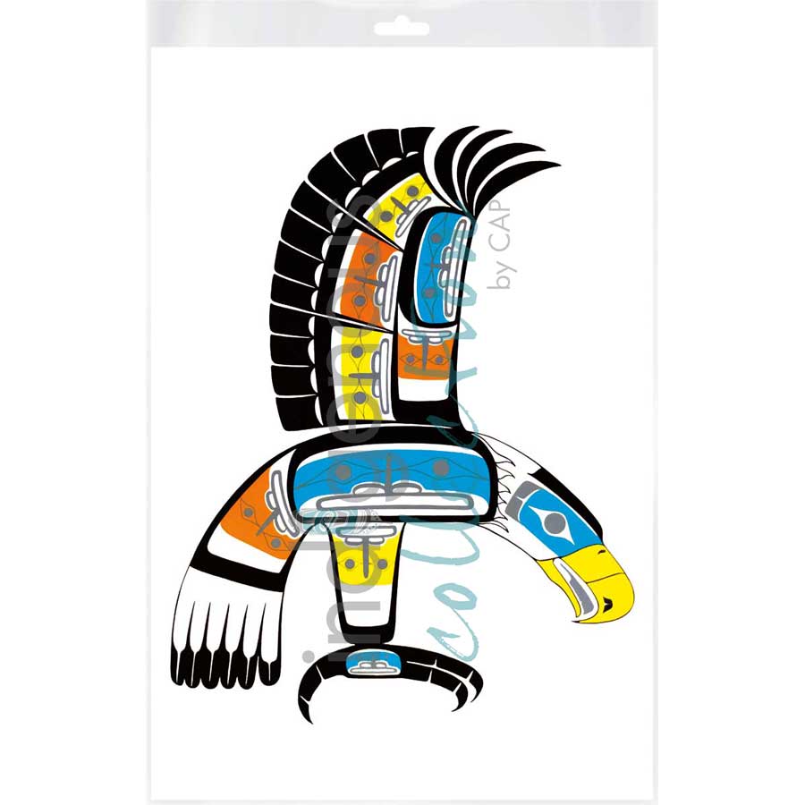 Eagle by artist Ben Houstie - Heiltsuk. Indigenous Collection