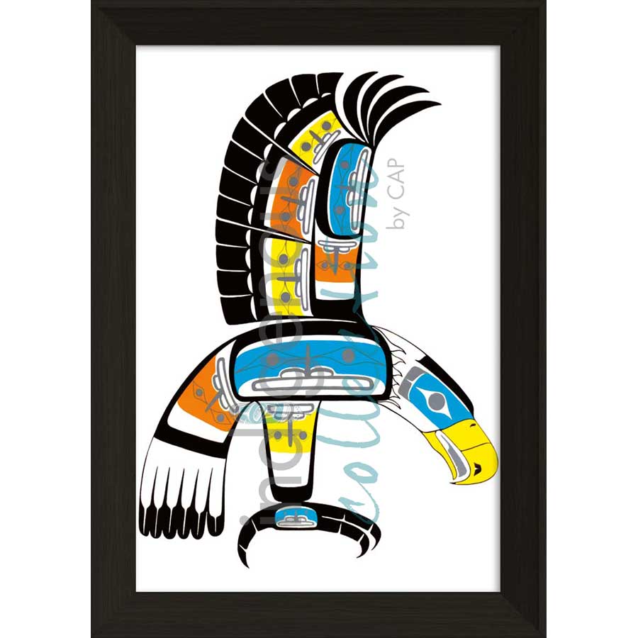 Eagle by artist Ben Houstie - Heiltsuk. Indigenous Collection