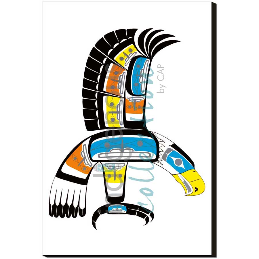 Eagle by artist Ben Houstie - Heiltsuk. Indigenous Collection