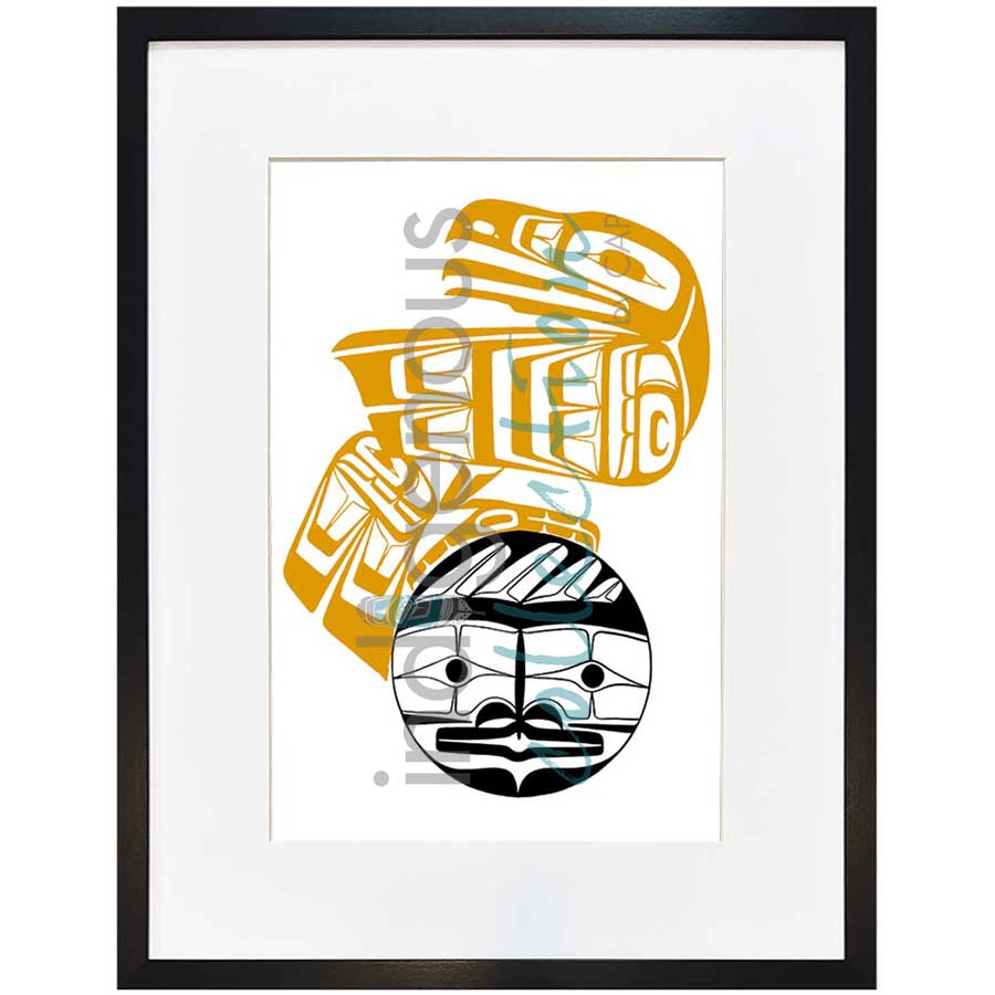 Raven that Stole the Light I by artist Ben Houstie - Heiltsuk. Indigenous Collection