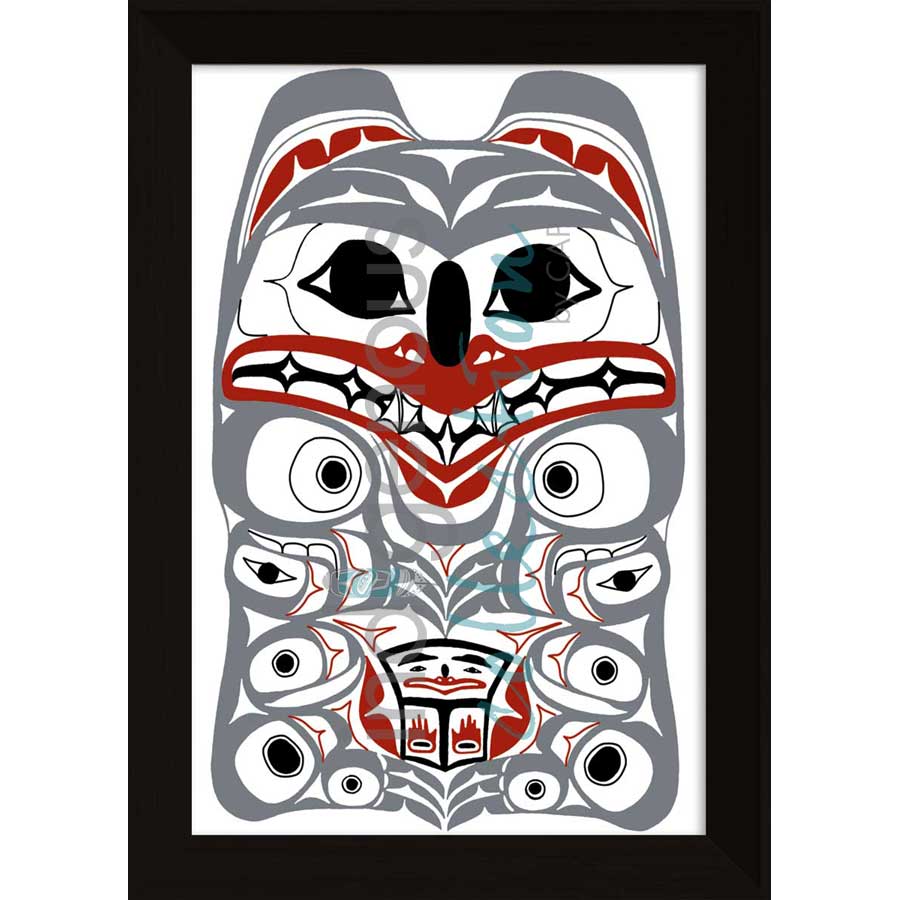 Spirit Bear by artist Chris Kewistep - Heiltsuk. Indigenous Collection
