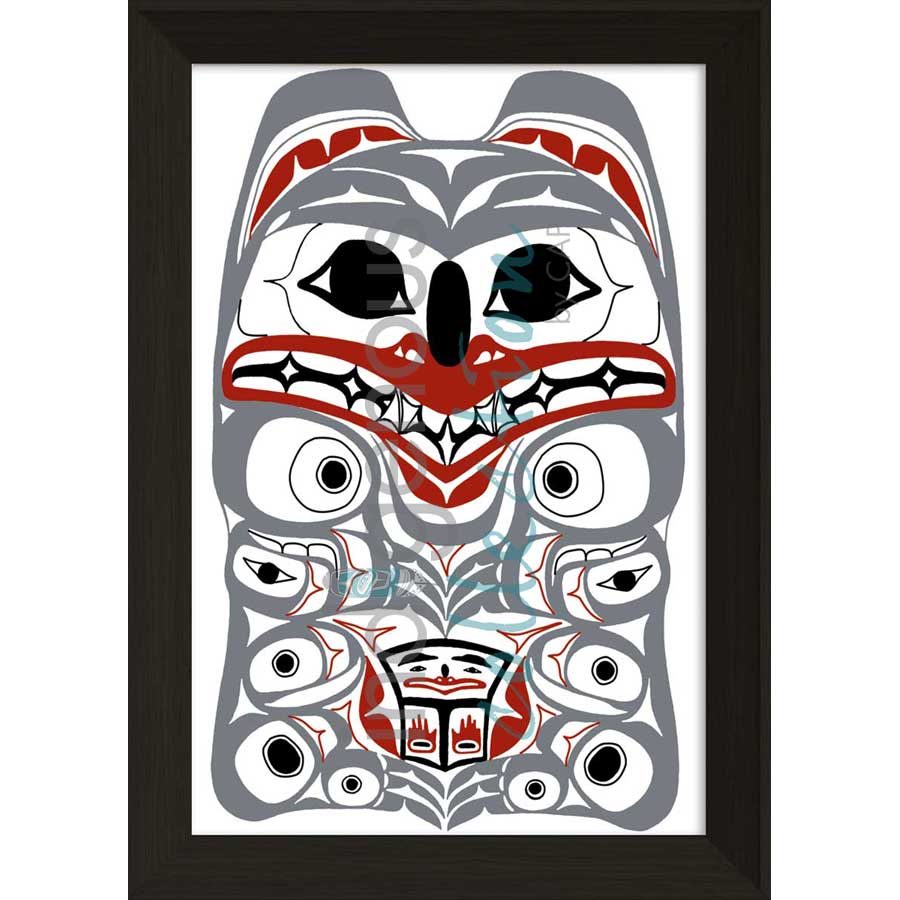 Spirit Bear by artist Chris Kewistep - Heiltsuk. Indigenous Collection