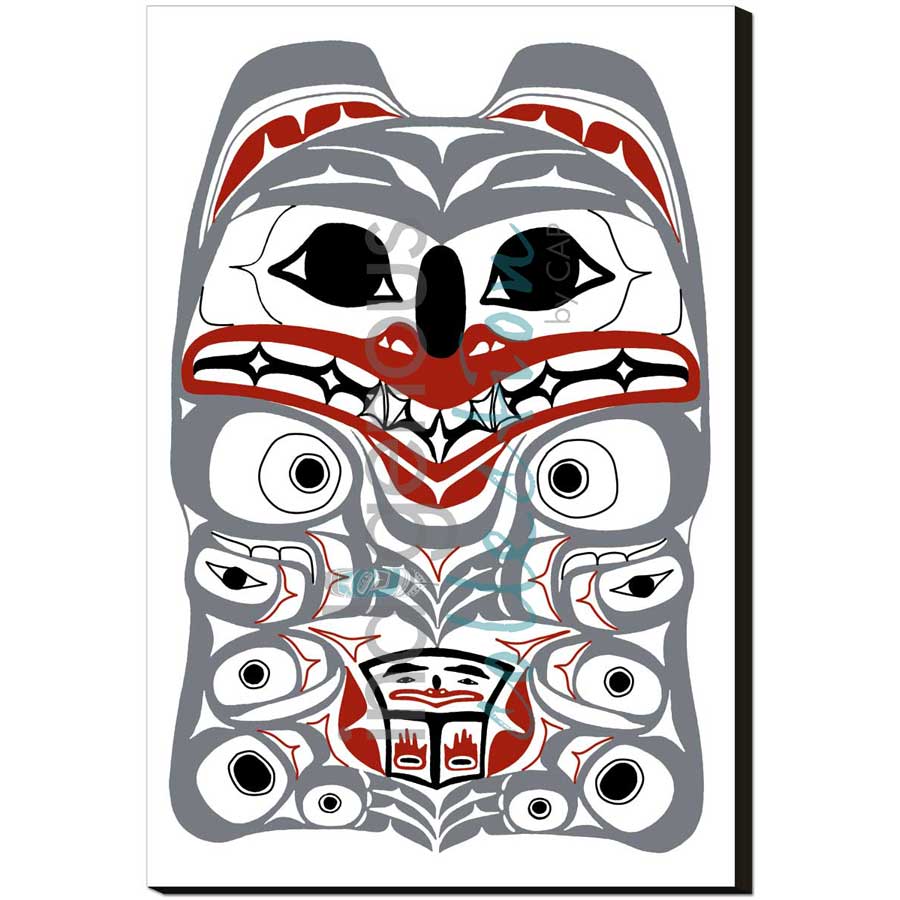 Spirit Bear by artist Chris Kewistep - Heiltsuk. Indigenous Collection