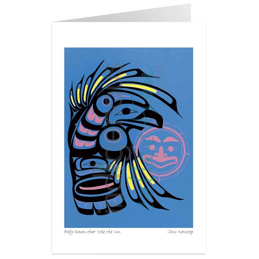 Baby Raven that Stole the Sun by artist Chris Kewistep