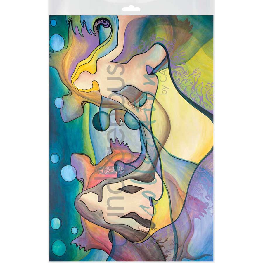 Sous le Mème Ciel / Under the Same Sky by artist Nathalie Coutou - Mi’kmaq Métis. Indigenous Collection