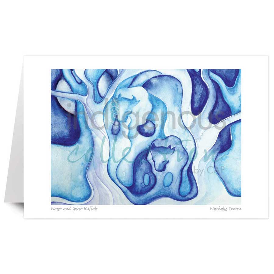 Eau et Esprit du Bison / Water and Spirit Buffalo by artist Nathalie Coutou