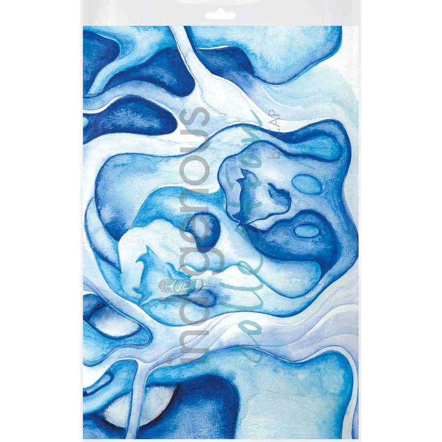 Eau et Esprit du Bison / Water and Spirit Buffalo by artist Nathalie Coutou - Mi’kmaq Métis. Indigenous Collection