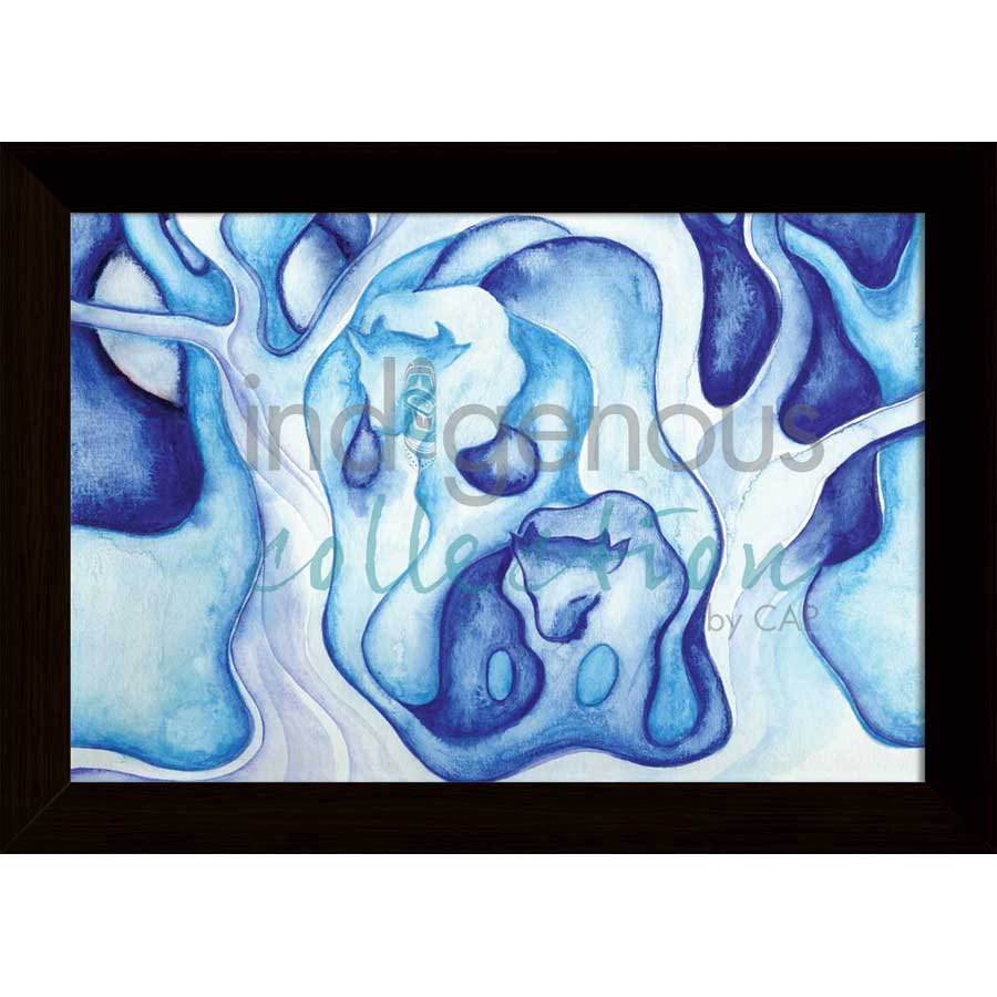 Eau et Esprit du Bison / Water and Spirit Buffalo by artist Nathalie Coutou - Mi’kmaq Métis. Indigenous Collection