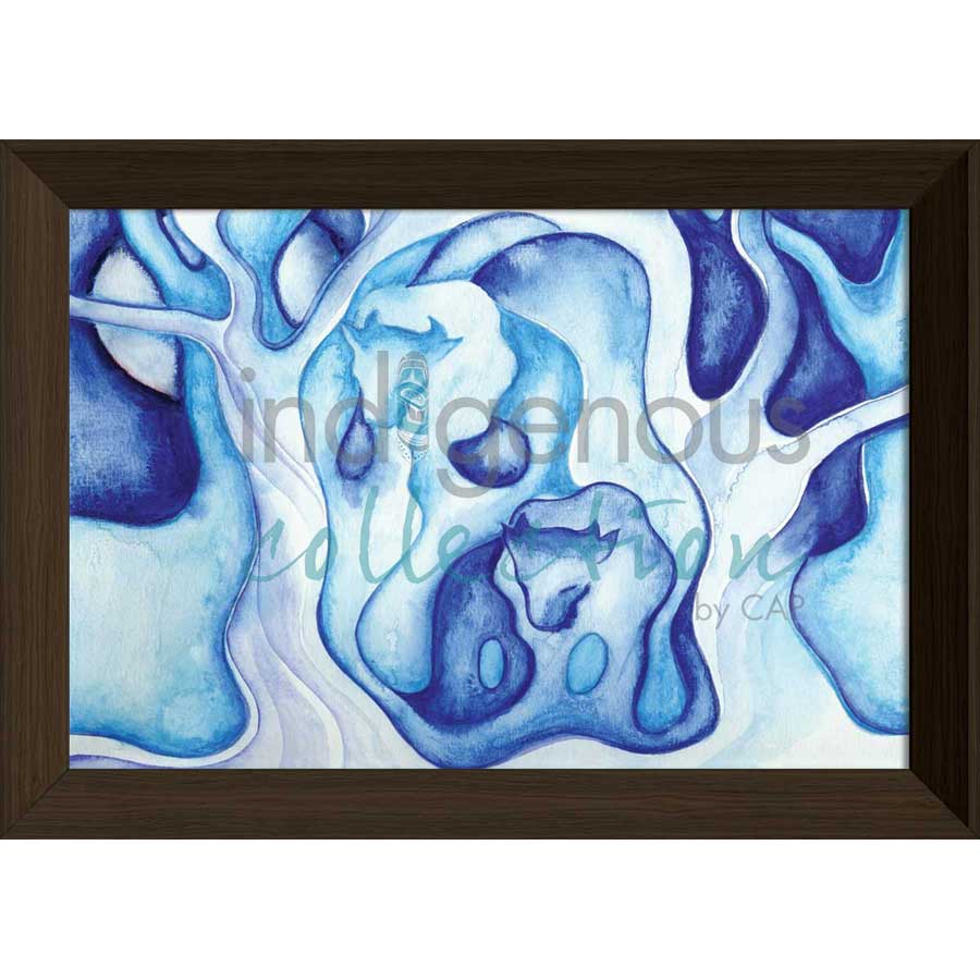 Eau et Esprit du Bison / Water and Spirit Buffalo by artist Nathalie Coutou - Mi’kmaq Métis. Indigenous Collection