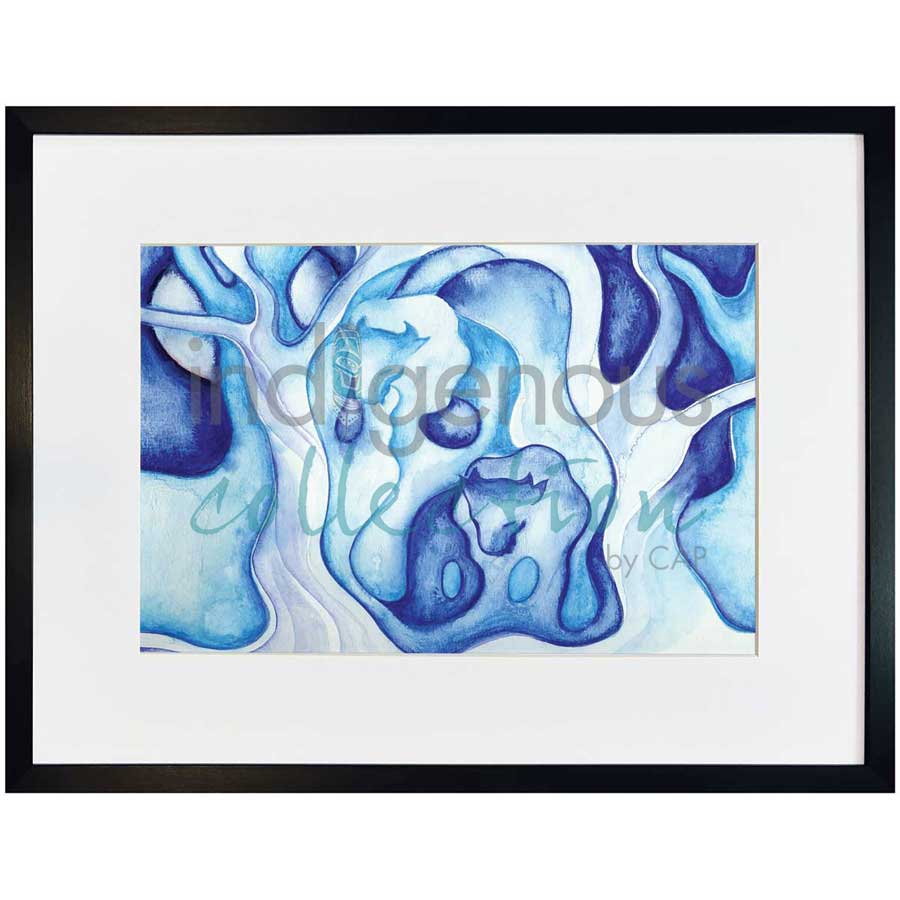 Eau et Esprit du Bison / Water and Spirit Buffalo by artist Nathalie Coutou - Mi’kmaq Métis. Indigenous Collection