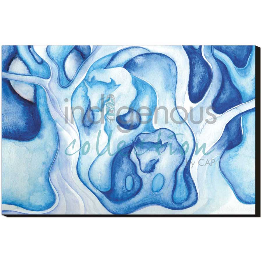 Eau et Esprit du Bison / Water and Spirit Buffalo by artist Nathalie Coutou - Mi’kmaq Métis. Indigenous Collection