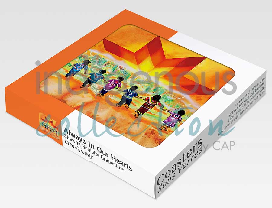 Always in Our Hearts Coaster by artist Shawna Boulette Grapentine