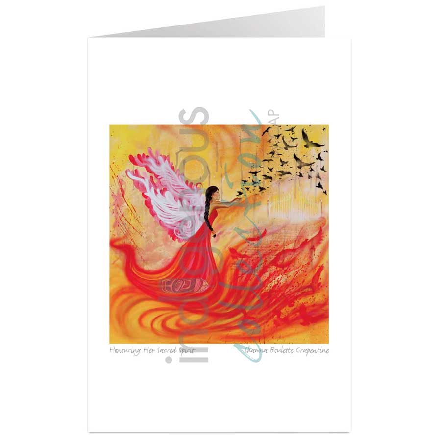 Honouring Her Sacred Spirit by artist Shawna Boulette Grapentine