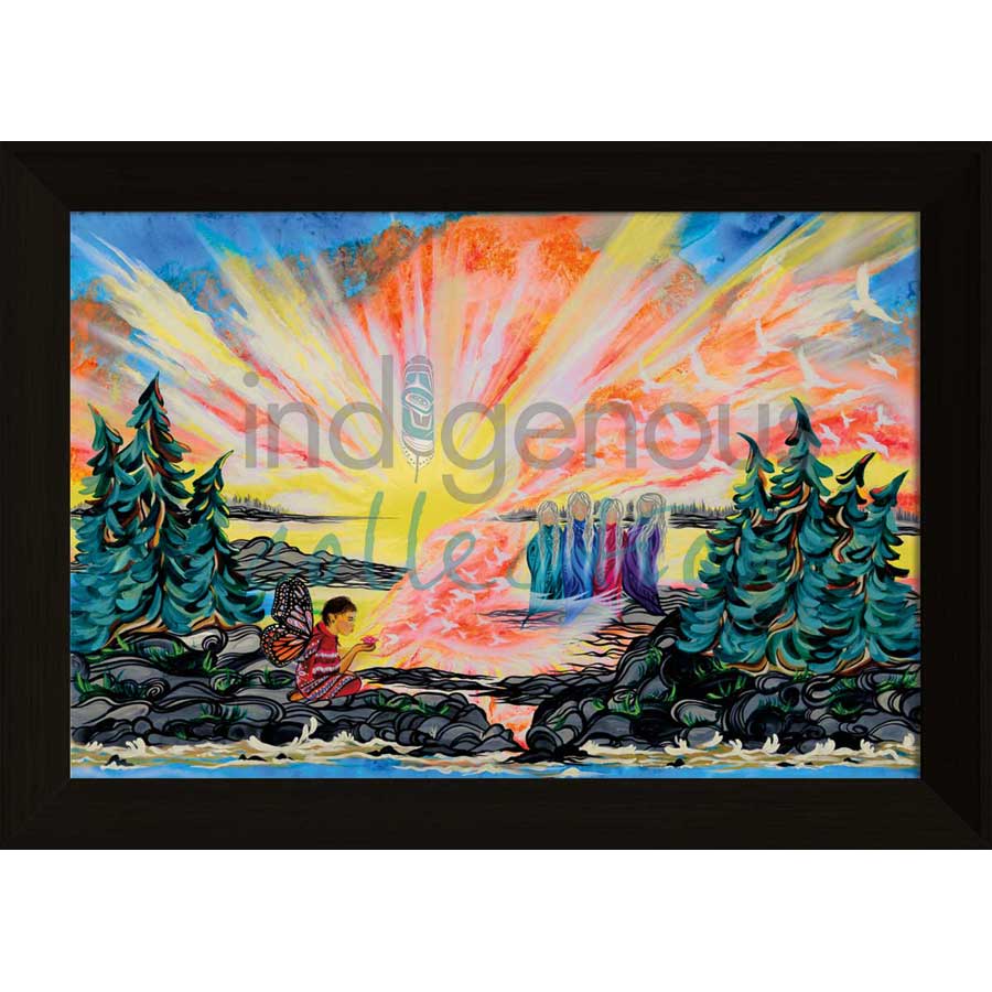 Honouring Zaylynn by artist Shawna Boulette Grapentine - Cree-Ojibway. Indigenous Collection