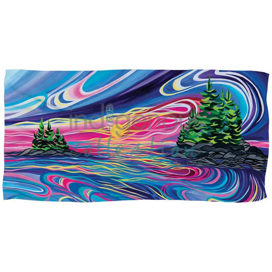Reflect & Grow with Love Bath/Beach Towel by artist Shawna Boulette Grapentine