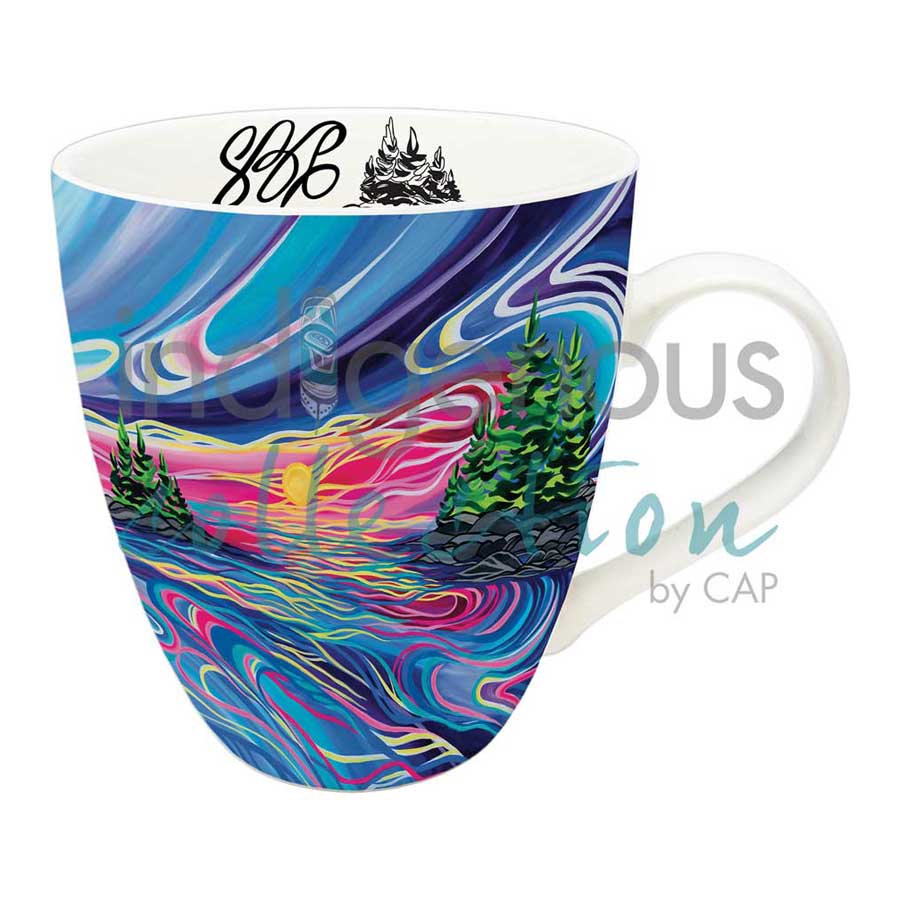 Reflect & Grow with Love 18 oz. Signature Mug by artist Shawna Boulette Grapentine