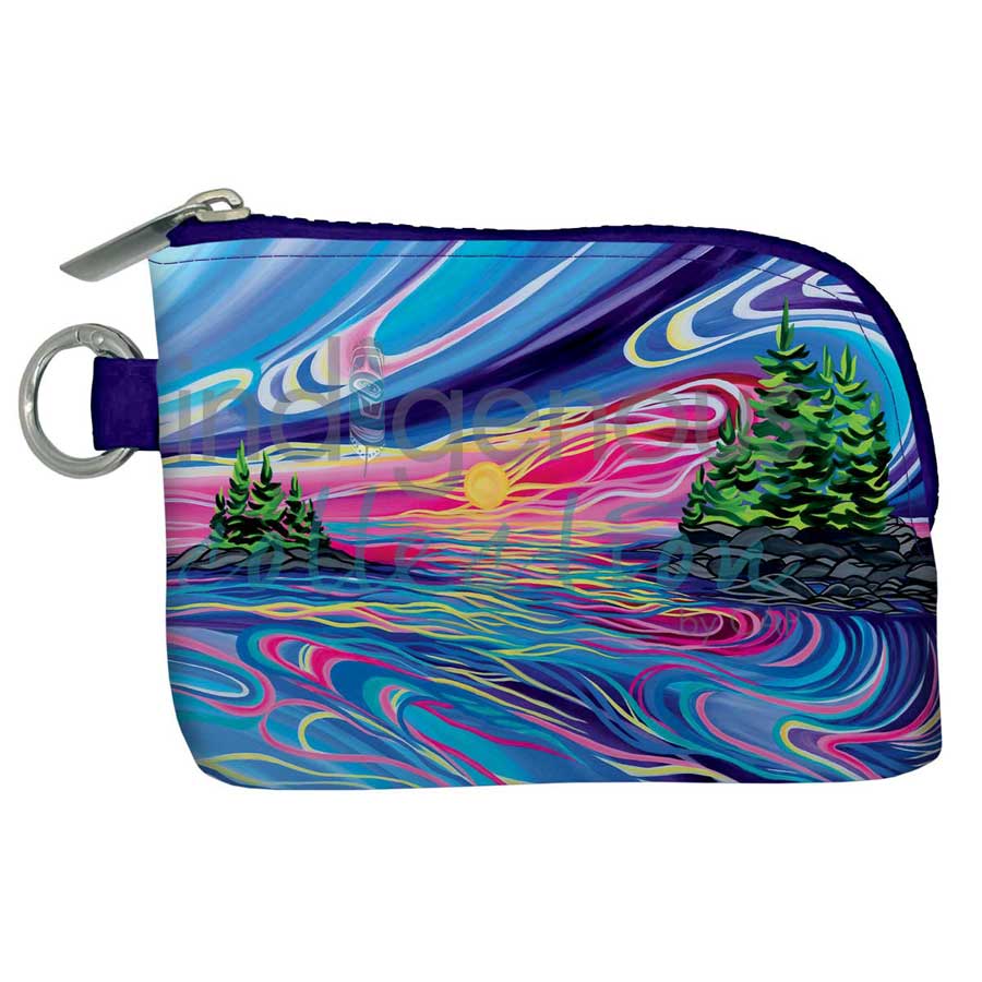 Reflect & Grow with Love Pocket Wallet by artist Shawna Boulette Grapentine. Indigenous Collection.