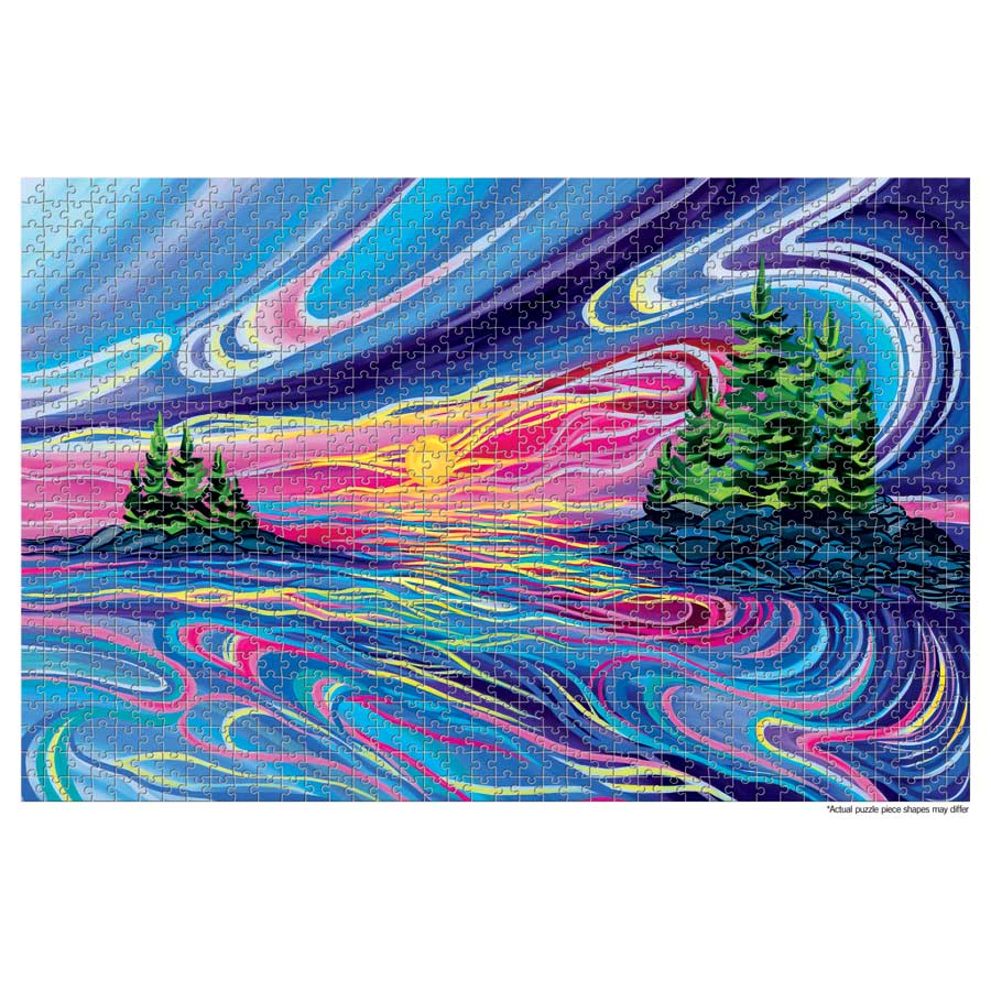 Reflect & Grow with Love Puzzle - 1000 Pcs by artist Shawna Boulette Grapentine. Indigenous Collection.