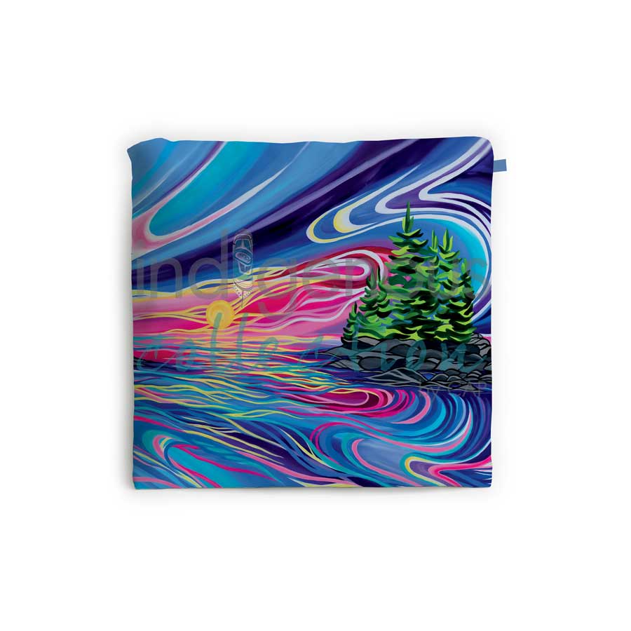 Reflect & Grow with Love Reusable Shopping Bag by artist Shawna Boulette Grapentine