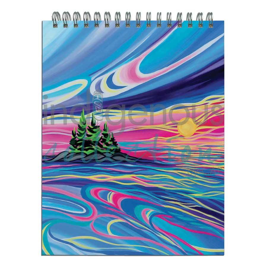 Reflect & Grow with Love Sketchbook by artist Shawna Boulette Grapentine. Indigenous Collection.