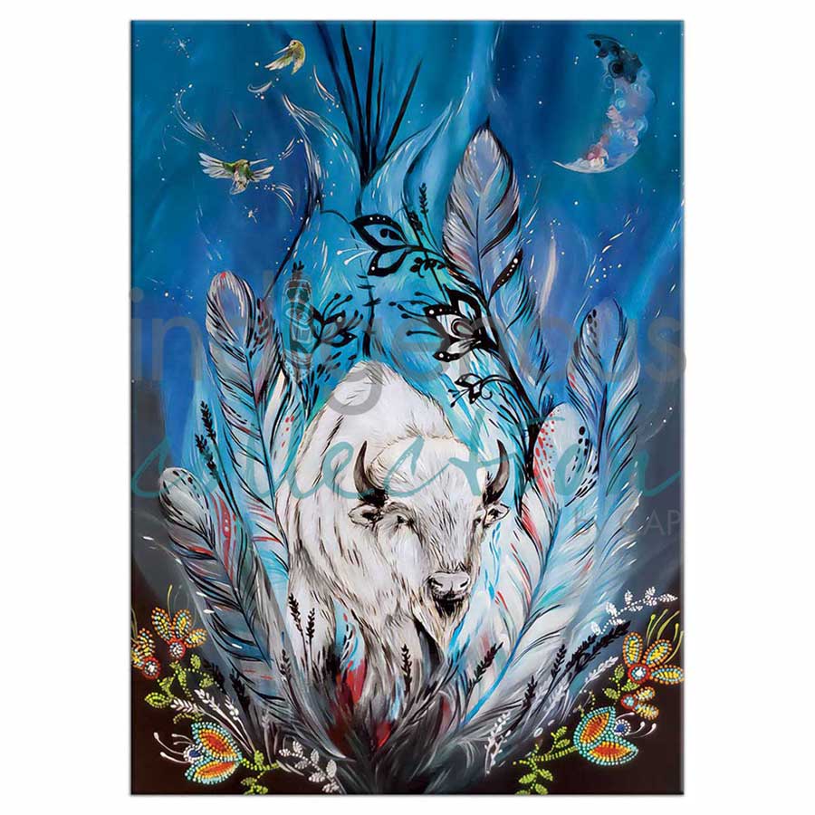 Spirit Buffalo Magnets by artist Karen Erickson