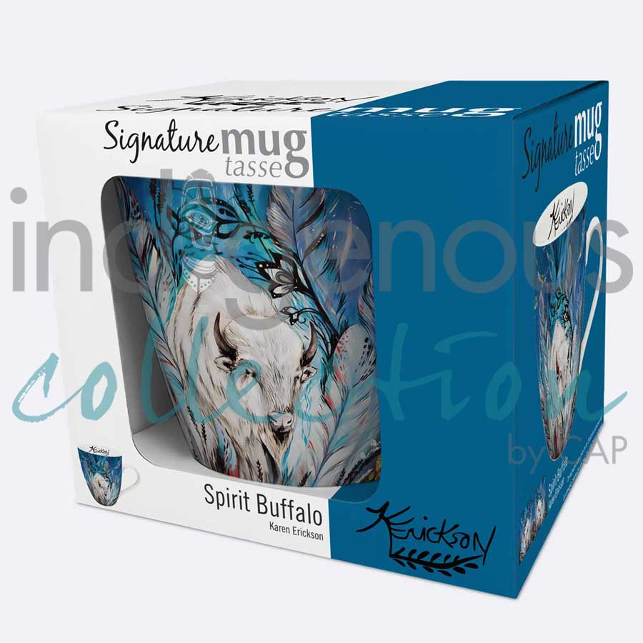 Spirit Buffalo 18 oz. Signature Mug by artist Karen Erickson