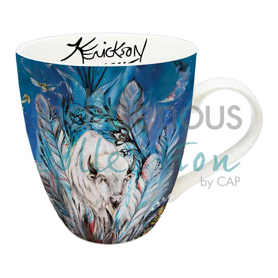 Spirit Buffalo 18 oz. Signature Mug by artist Karen Erickson