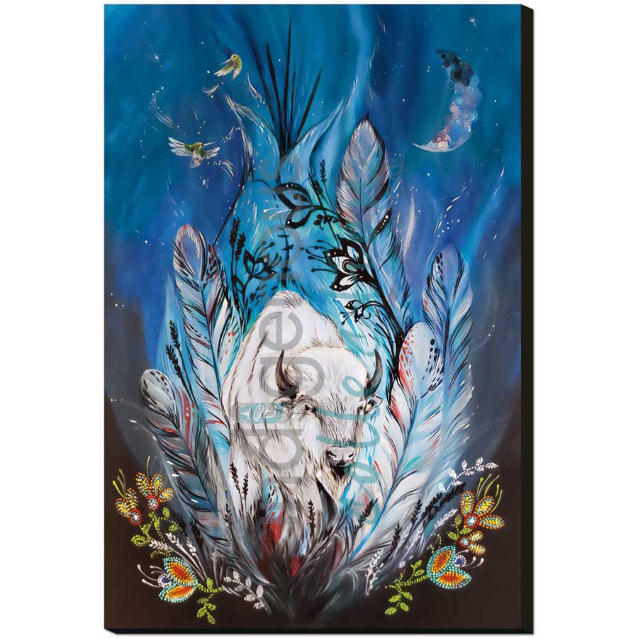 Spirit Buffalo by artist Karen Erickson - Métis/Cree. Indigenous Collection